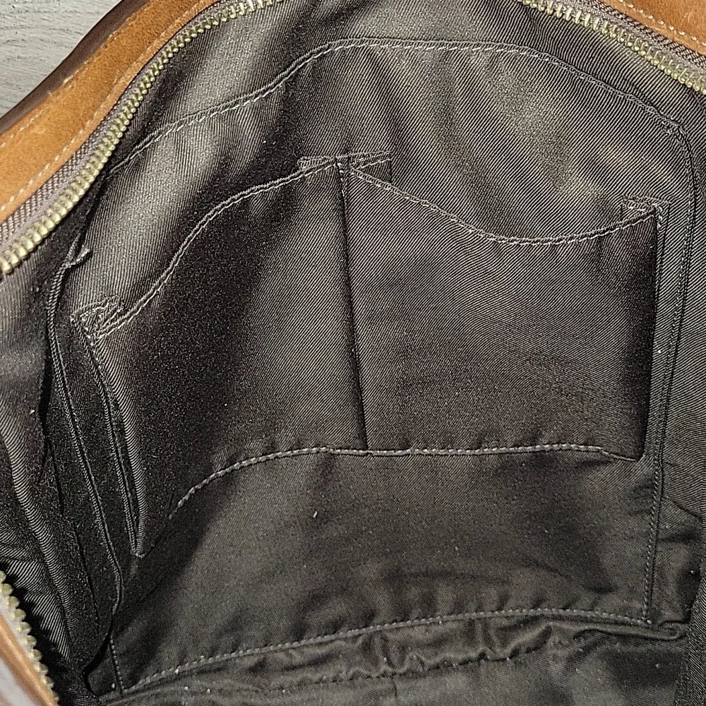 Men's Coach Bleeker Legacy Brown Leather Crossbody Shoulder Bag 70488